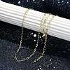 Rack Plating Brass Cable Chain Necklaces NJEW-H049-05G-1