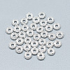 925 Sterling Silver Granulated Spacer Beads STER-T002-73S-1