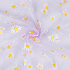4 Yard Daisy Pattern Nylon Mesh Fabric AJEW-WH0314-459A-1