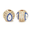 Brass Micro Pave Cubic Zirconia Charms X-ZIRC-A019-16G-A02-1