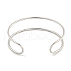 Non-Tarnish Hollowed 304 Stainless Steel Cuff Bangles for Women Men BJEW-P331-02P-3