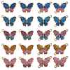 20Pcs Butterfly Alloy Enamel Pendants & Links Connectors JX228A-1