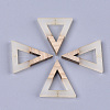 Resin & Walnut Wood Pendants X-RESI-S358-56B-1