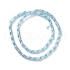 Electroplate Glass Beads Strands EGLA-Q128-13G-2