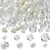 250Pcs 8 Styles Opaque Acrylic Beads MACR-FS0001-62-1