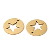 201 Stainless Steel Pendants STAS-A084-08G-2