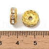 Brass Grade B Rhinestone Spacer Beads RSB039-B01G-2