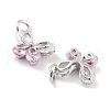 Brass Micro Pave Cubic Zirconia Pendants KK-P271-03P-D-2
