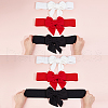 CRASPIRE 3Pcs 3 Colors Cloth Bowknot Elastic Chain Belts AJEW-CP0008-09-3