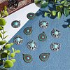 ARRICRAFT 32Pcs 2 Style Alloy Enamel Pendants ENAM-AR0001-30-6