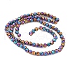 Electroplated Synthetic Non-magnetic Hematite Beads Strands G-A263-B01-01A-2