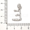 Rack Plating Brass Micro Pave Cubic Zirconia European Dangle Charms KK-L210-015P-E-3