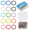 ARRICRAFT 300Pcs 15 Colors Iron Jump Rings IFIN-AR0001-31-1