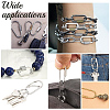 Unicraftale 6Pcs 3 Styles Brass Screw Carabiner Lock Charms KK-UN0002-01-6
