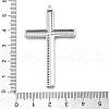 Brass Micro Pave Clear Cubic Zirconia Pendants KK-L228-01P-01-3