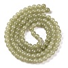 Baking Painted Imitation Jade Glass Round Bead Strands DGLA-XCP0001-18-3