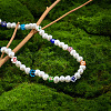 Hip Hop Glass Imitation Pearl Necklaces FS-WGB52AB-01-3