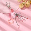 Jellyfish Glass Pendant Keychains KEYC-FZ00012-2