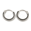 316 Surgical Stainless Steel Hoop Earrings EJEW-D096-11B-AS-1