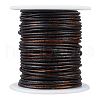 20M Round Cowhide Leather Cord WL-WH0015-01B-03-1