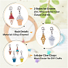 SUPERFINDINGS Ice-cream Alloy Enamel Pendant Decorations HJEW-FH0006-53-3