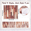 GOMAKERER 16Pcs 4 Colors Self Adhesive PVC Wall Stickers DIY-GO0002-15-2