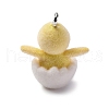 Flocky Resin Pendants FIND-S001-14L-2