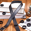 CRASPIRE 50Pcs Imitation Leather with Alloy Waist Belt Keeper Rings FIND-CP0002-44-4