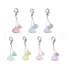 Acrylic Lotus Seedpod Pendant Decorations HJEW-JM02809-2