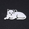 Non-Tarnish 201 Stainless Steel Kitten Pendants A-STAS-N090-JN857-1-1