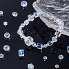 AHADERMAKER 800Pcs 10 Styles AB Color Plated Electroplated Glass Beads Strands GLAA-GA0001-85-8
