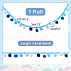   6.5 Yards Gradient Color Polyester Pom Pom Ball Fringe Lace Trims SRIB-PH0001-41-2