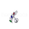 304 Stainless Steel Cubic Zirconia Cartilage Earrings WGBE79F-21-1