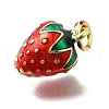 Brass with Enamel Charms KK-Q066-01B-G-2