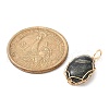 Natural Mixed Gemstone Copper Wire Wrapped Pendants PALLOY-JF02144-4