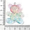 Transparent Resin Pendants RESI-H036-01A-3
