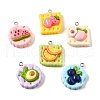 Opaque Resin Pendants CRES-D307-01P-2