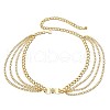 Rectangle with Lion Pattern Alloy Multilayer Waist Beads FS-WGA5C19-01-5