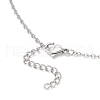 304 Stainless Steel Empty Macrame Pouch Star Moon Pendant Cable Chain Necklace Making NJEW-JN05281-01-6