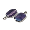 Natural Fluorite Pendants G-C095-06A-P-2
