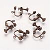 Brass Screw Clip Earring Converter KK-G024-AB-1