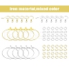 DIY Iron Ring Dangle Earring Making Kits DIY-YW0008-93-1