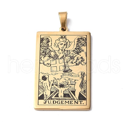 201 Stainless Steel Pendant STAS-B033-01G-20-1