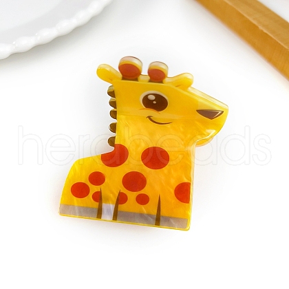 Acrylic Claw Hair Clips PW-WG983C8-07-1