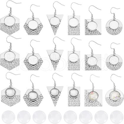 CHGCRAFT DIY Geometry Dangle Earring Making Kits FIND-CA0004-70-1