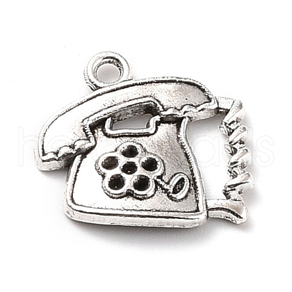 Tibetan Style Alloy Telephone Charms X-FIND-Z003-01AS-1