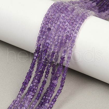 Natural Amethyst Beads Strands G-P457-B01-53-1