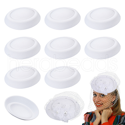 Cloth Flat Round Fascinator Hat Base for Millinery AJEW-WH0083-18D-1
