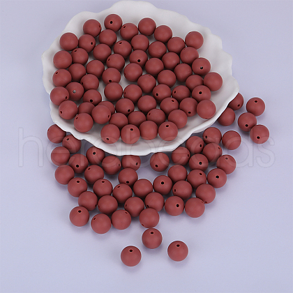 Round Silicone Focal Beads SI-JX0046A-79-1