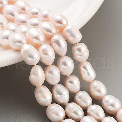 Natural Cultured Freshwater Pearl Beads Strands PEAR-P062-15C-1